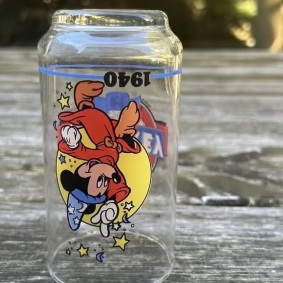 Disney Mickey Mouse 1940 Fantasia Glass Cup Glass - Picture 3 of 5